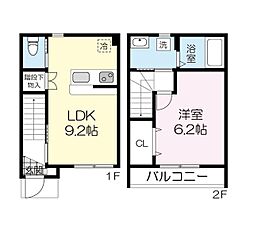 メゾン大勝5 1LDKの間取図画像