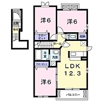 宮城県黒川郡大和町吉岡天皇寺東19-5（賃貸アパート3LDK・2階・68.36㎡） その2