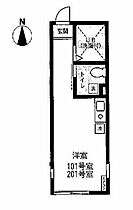 神奈川県横浜市神奈川区神大寺4丁目（賃貸アパート1R・1階・16.78㎡） その2