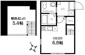 神奈川県横浜市中区大芝台（賃貸アパート1R・1階・20.67㎡） その2