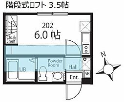 神奈川県横浜市南区清水ケ丘（賃貸アパート1R・2階・16.74㎡） その2