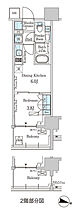 神奈川県横浜市西区戸部本町（賃貸マンション1DK・2階・26.13㎡） その2