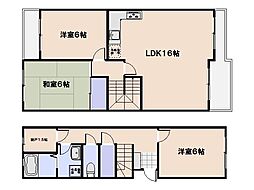 上河内タウンハウス 4SLDKの間取図画像