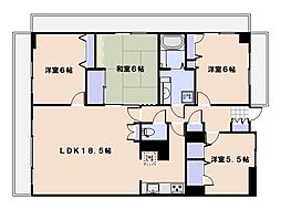 グローバル五日市駅前 4LDKの間取図画像