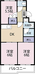 間取図画像 3DK
