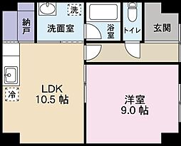プレタメゾン金沢 1LDKの間取図画像