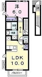 グランツ 1LDKの間取図画像