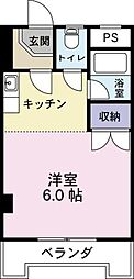沖浜コーポ 1Kの間取図画像