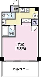 FACEビル 1Kの間取図画像