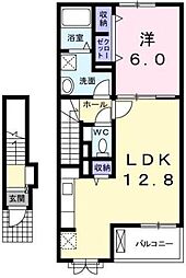 ポルト・ボヌールM1 1LDKの間取図画像