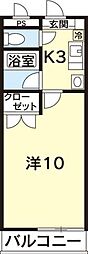 ルミエールマルフク 1Kの間取図画像