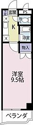 モルシェラ弐番館 1Kの間取図画像
