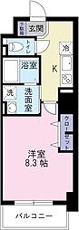 K-クレスト大道 1Kの間取図画像