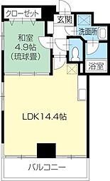 セルリアン・リヴ 1LDKの間取図画像