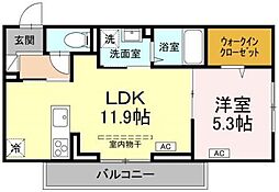 間取図画像 1LDK