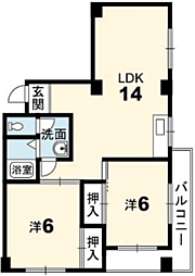 間取図画像 2LDK