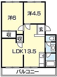 間取図画像 2LDK