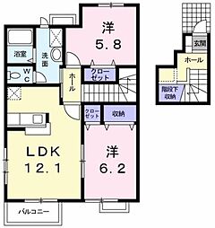 間取図画像 2LDK