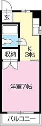 コーポ福島 1Kの間取図画像