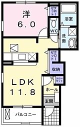 間取図画像 1LDK