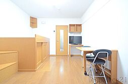 レオパレスきたじま 205 2階1Kのリビング/ダイニング