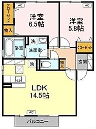 間取図画像 2LDK