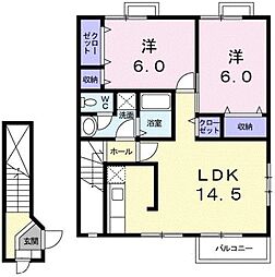 間取図画像 2LDK