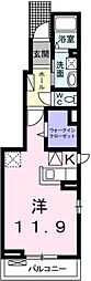AKARI 1階1Kの間取り