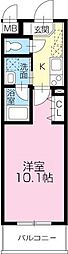 K-クレスト吉野本町 2階1Kの間取り