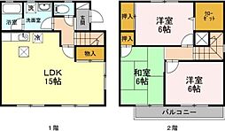 ガーデンタウン松島 A-1棟 1階3LDKの間取り