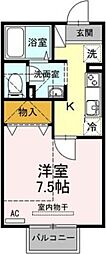 間取図画像 1K