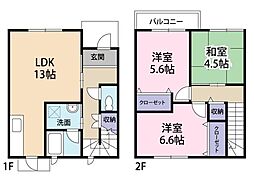 プリエ上吉野 3LDKの間取図画像