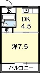 メゾン祥瑞 1DKの間取図画像