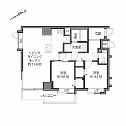 間取図画像 2LDK