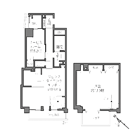間取り 菱和パレス島津山206 2階/206