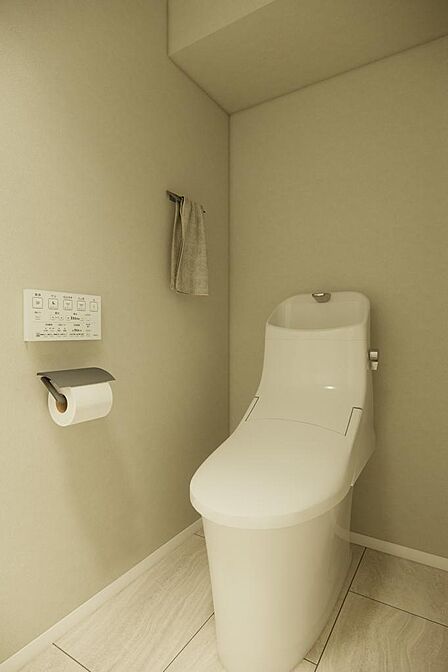 トイレは玄関横に。ゲストへ案内しやすい動線です。