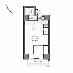 テラッサ・エスト 1LDKの間取図画像