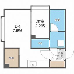 Ｍｔｒｉａ学園前 3階1DKの間取り