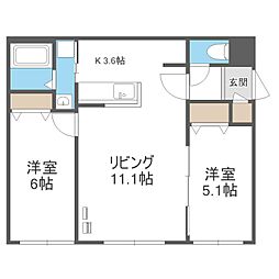 間取図画像 2LDK