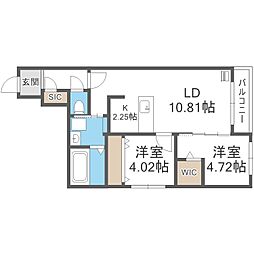 Ａｌｉｖｉｓ北23条 3階