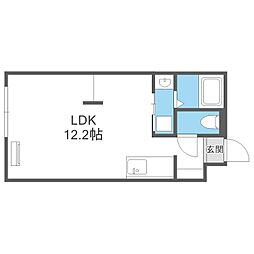 F/LITE N37 1Kの間取図画像