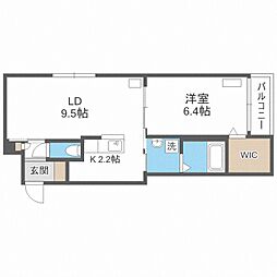 グランスター9 1LDKの間取図画像