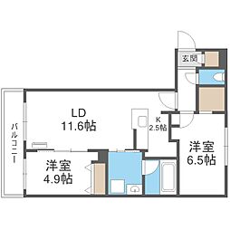 ラ・マナーナ旭山公園通 4階/-