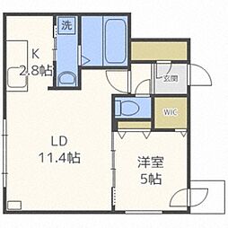 NTHOMES 1LDKの間取図画像
