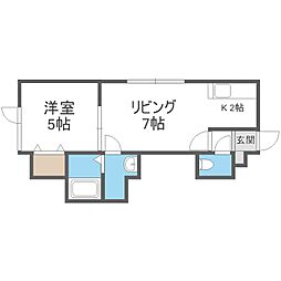シュエット 1LDKの間取図画像