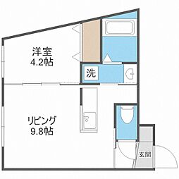 HorseWin18 1LDKの間取図画像