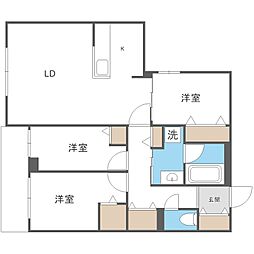 Ｓ−ＲＥＳＩＤＥＮＣＥ東札幌ｂｌｉｎｇ 3階