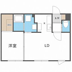 グローリア南10 1LDKの間取図画像