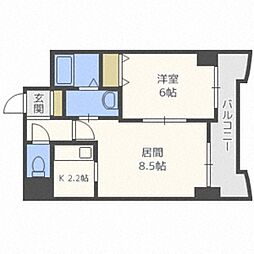 ティアラN6 1LDKの間取図画像