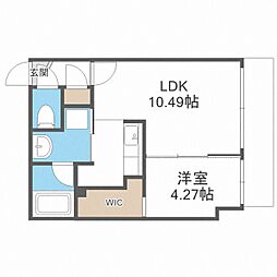 ラ・シュエットシエル 1LDKの間取図画像